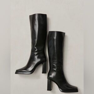 NEEDS REPAIR, gorgeous jeffrey campbell knee high black boots